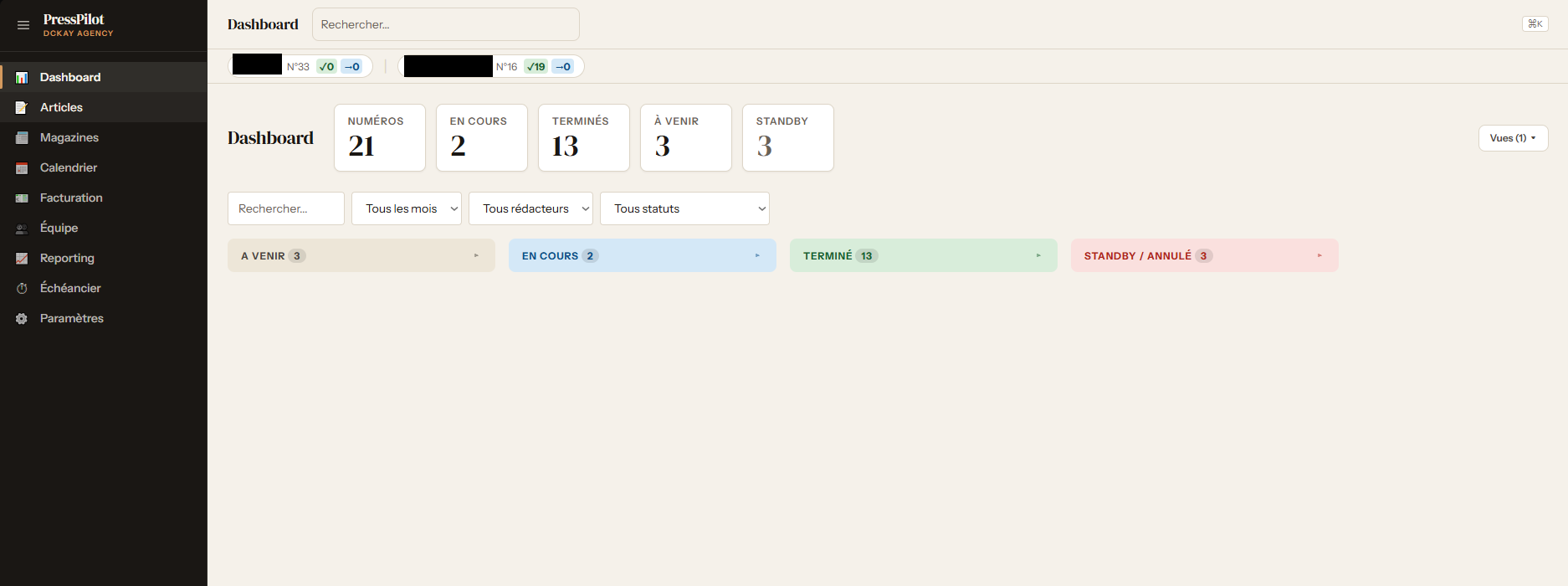 Capture du site PressPilot